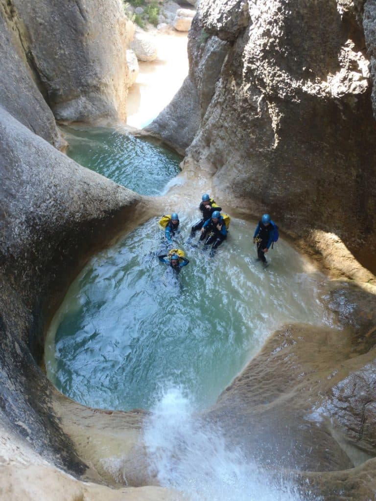 Piscineta-Barrasil-El-Puente--canyoning-sierra-de-guara