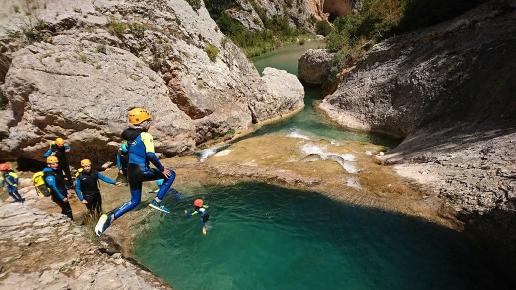 Piscineta-Barazil-Rodellar--canyoning-sierra-de-guara